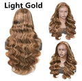 Front Lace Wig Medium Large Wave Long Curly Hair Full-head Wig Style
