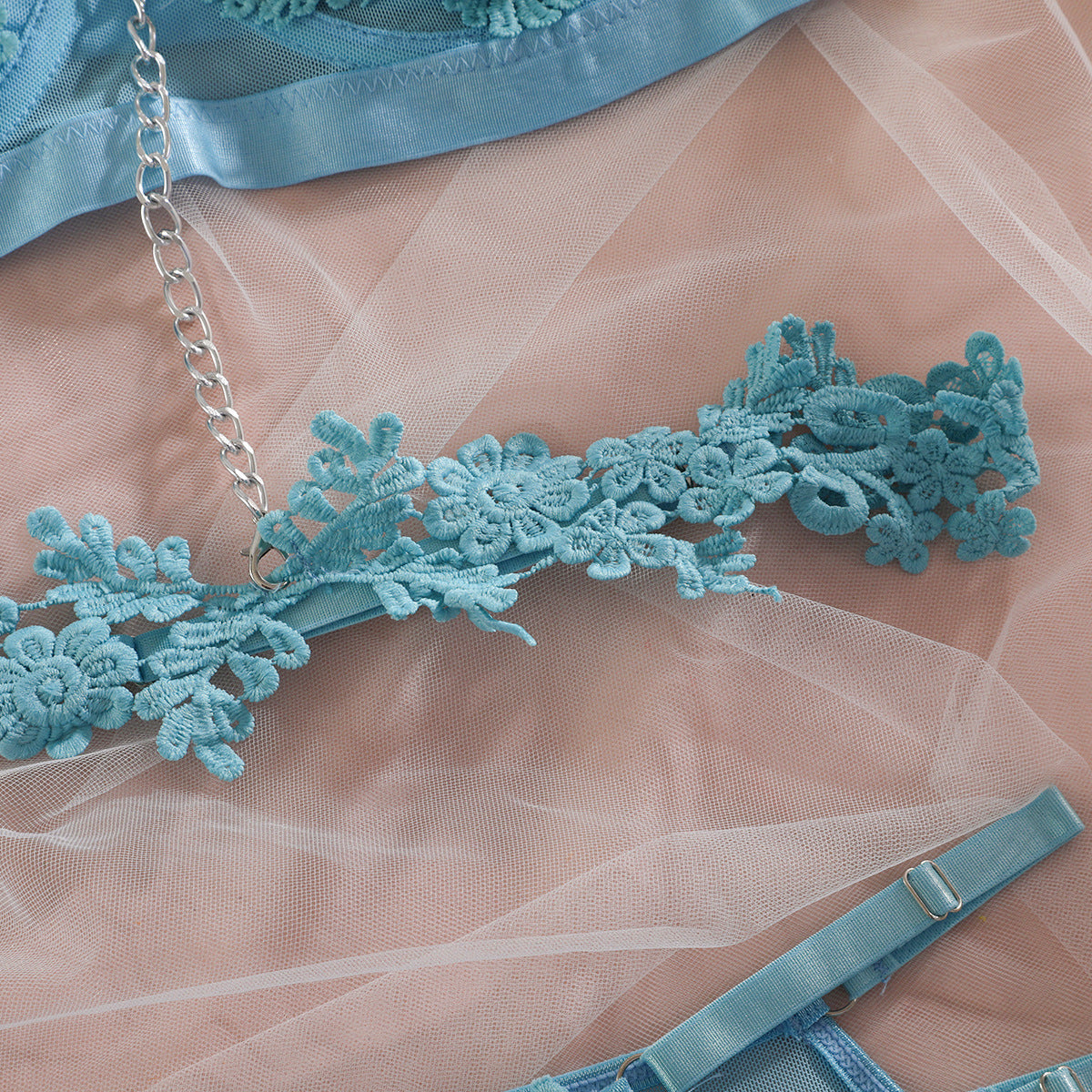 Underwear Suit Water Soluble Lace Chain Gather Suit