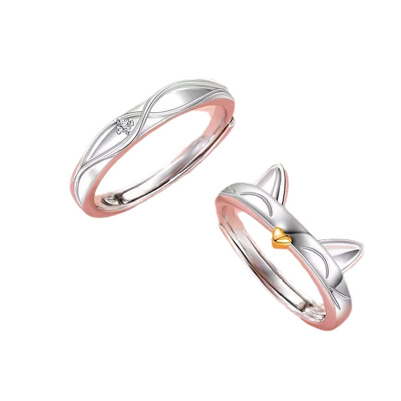 Cat Couple Couple Rings Cute