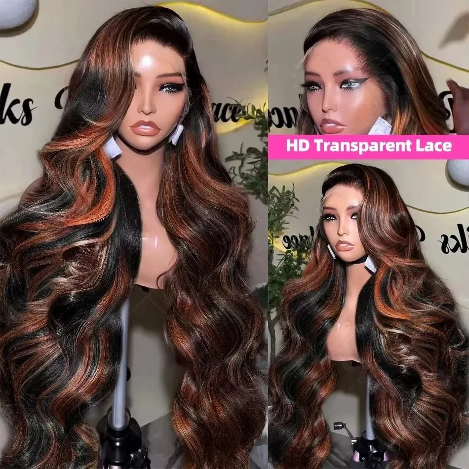 Gradient Color Big Wave Wig High-temperature Fiber
